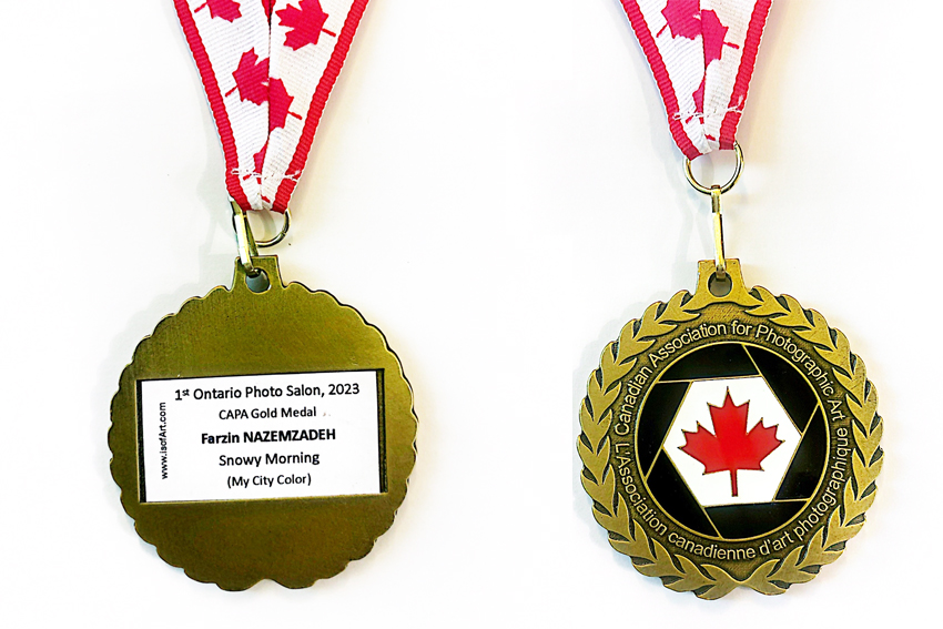  CAPA Gold Medal 2023  / Canada / From Canadian Association for  Photographic  Art  for  